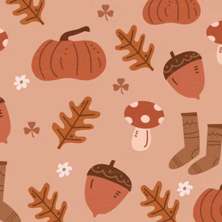 Cute autumn art wallpaper