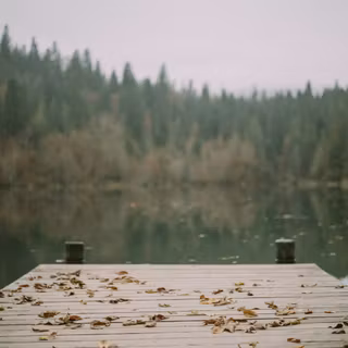 Autumn lake aesthetic wallpaper