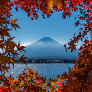 Autumn lake aesthetic wallpaper