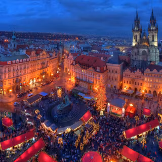 Prague Christmas wallpaper
