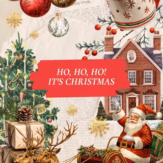 Vintage Christmas tree wallpaper