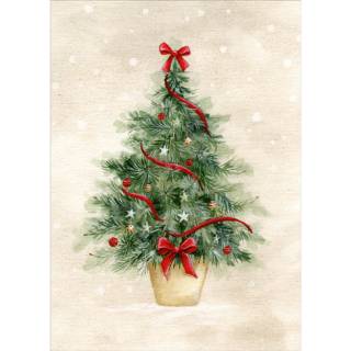 Vintage Christmas tree wallpaper