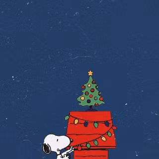 Peanuts Christmas iPhone wallpaper