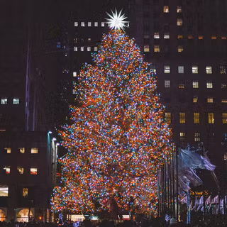 Manhattan Christmas wallpaper
