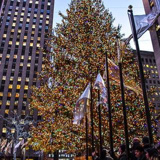 Manhattan Christmas wallpaper