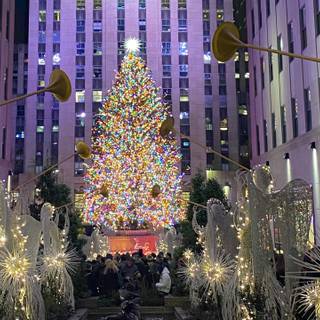 Manhattan Christmas wallpaper