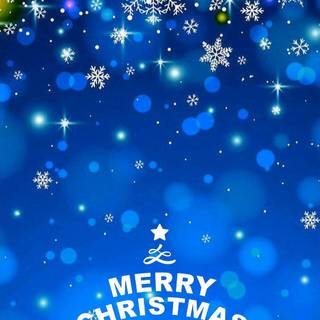 Preppy blue Christmas wallpaper