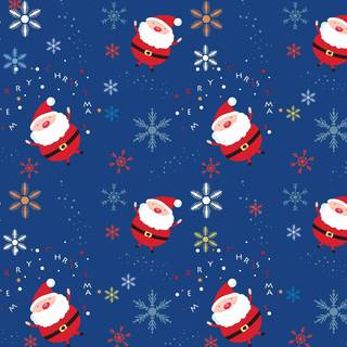 Preppy blue Christmas wallpaper