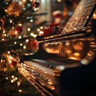 Piano Christmas wallpaper