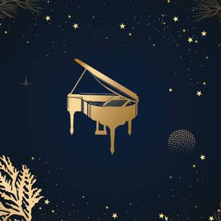 Piano Christmas wallpaper