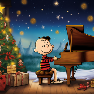 Piano Christmas wallpaper