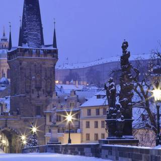 Prague Christmas wallpaper