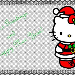 Hello Kitty Christmas computer wallpaper