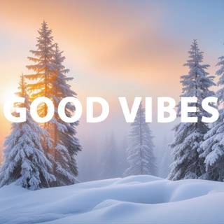 Good vibes winter wallpaper