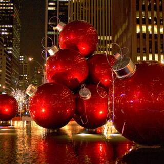 Manhattan Christmas wallpaper