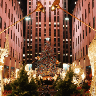 Manhattan Christmas wallpaper