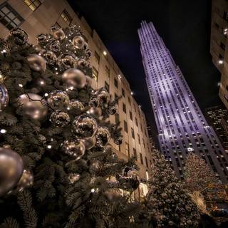 Manhattan Christmas wallpaper