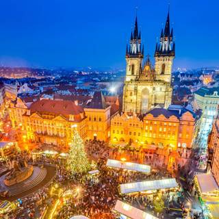 Prague Christmas wallpaper