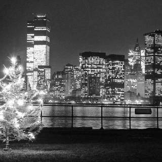 Manhattan Christmas wallpaper