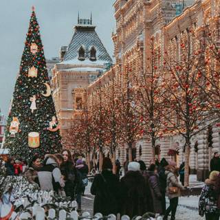 Prague Christmas wallpaper