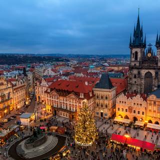 Prague Christmas wallpaper