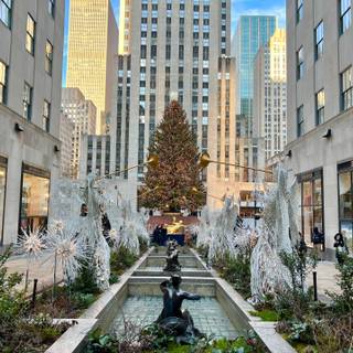 Manhattan Christmas wallpaper