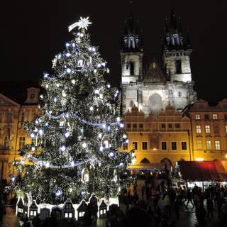 Prague Christmas wallpaper
