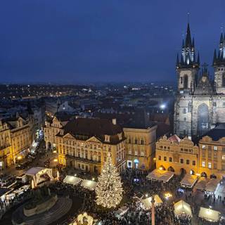 Prague Christmas wallpaper