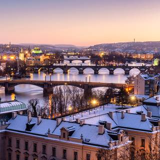 Prague Christmas wallpaper