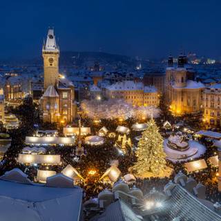 Prague Christmas wallpaper