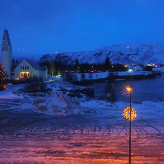 Iceland Christmas wallpaper