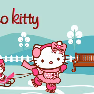 Hello Kitty Christmas PC wallpaper