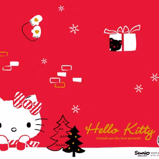 Hello Kitty Christmas PC wallpaper