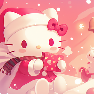 Hello Kitty Christmas PC wallpaper