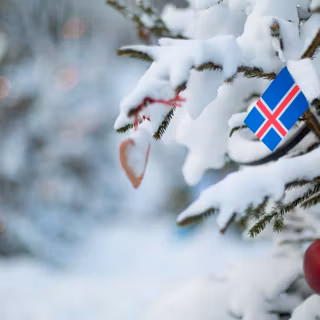 Iceland Christmas wallpaper