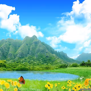 Windows 7 spring wallpaper