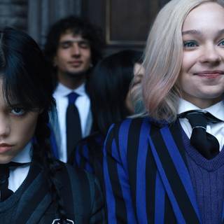 Wednesday cast wallpaper