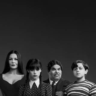 Wednesday cast wallpaper