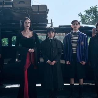 Wednesday cast wallpaper