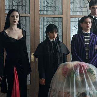 Wednesday cast wallpaper