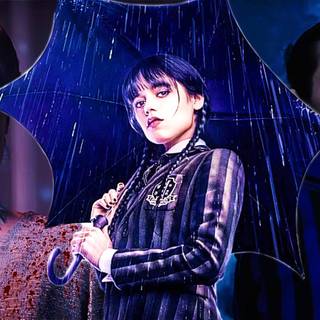 Wednesday cast wallpaper