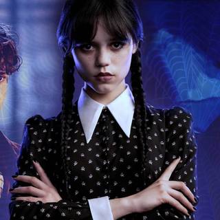 Wednesday cast wallpaper