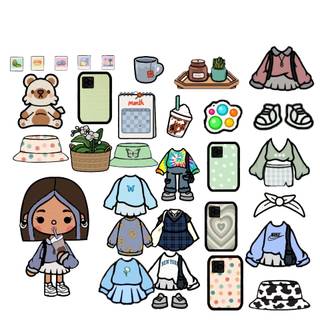 Toca Boca dress up wallpaper