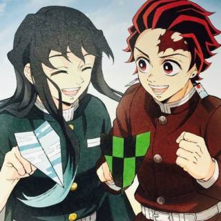 Muichiro x Tanjiro wallpaper