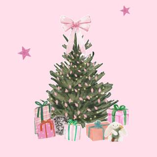 Clean girl Christmas wallpaper