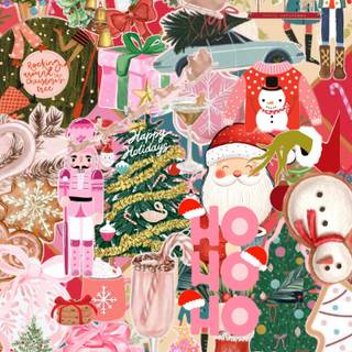 Clean girl Christmas wallpaper