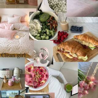 Christmas clean girl wallpaper