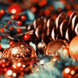 Christmas lights Macbook wallpaper