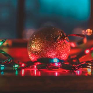 Christmas lights Macbook wallpaper