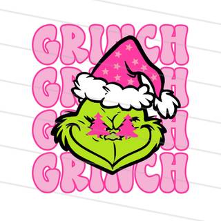 Christmas preppy Grinch wallpaper